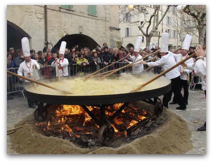 Giant Easter Omelet in France Giant Easter Omelet in France