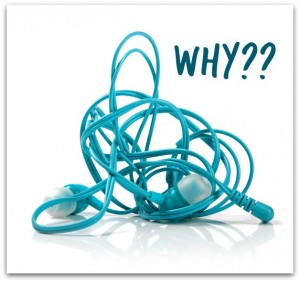 Why do cords tangle?